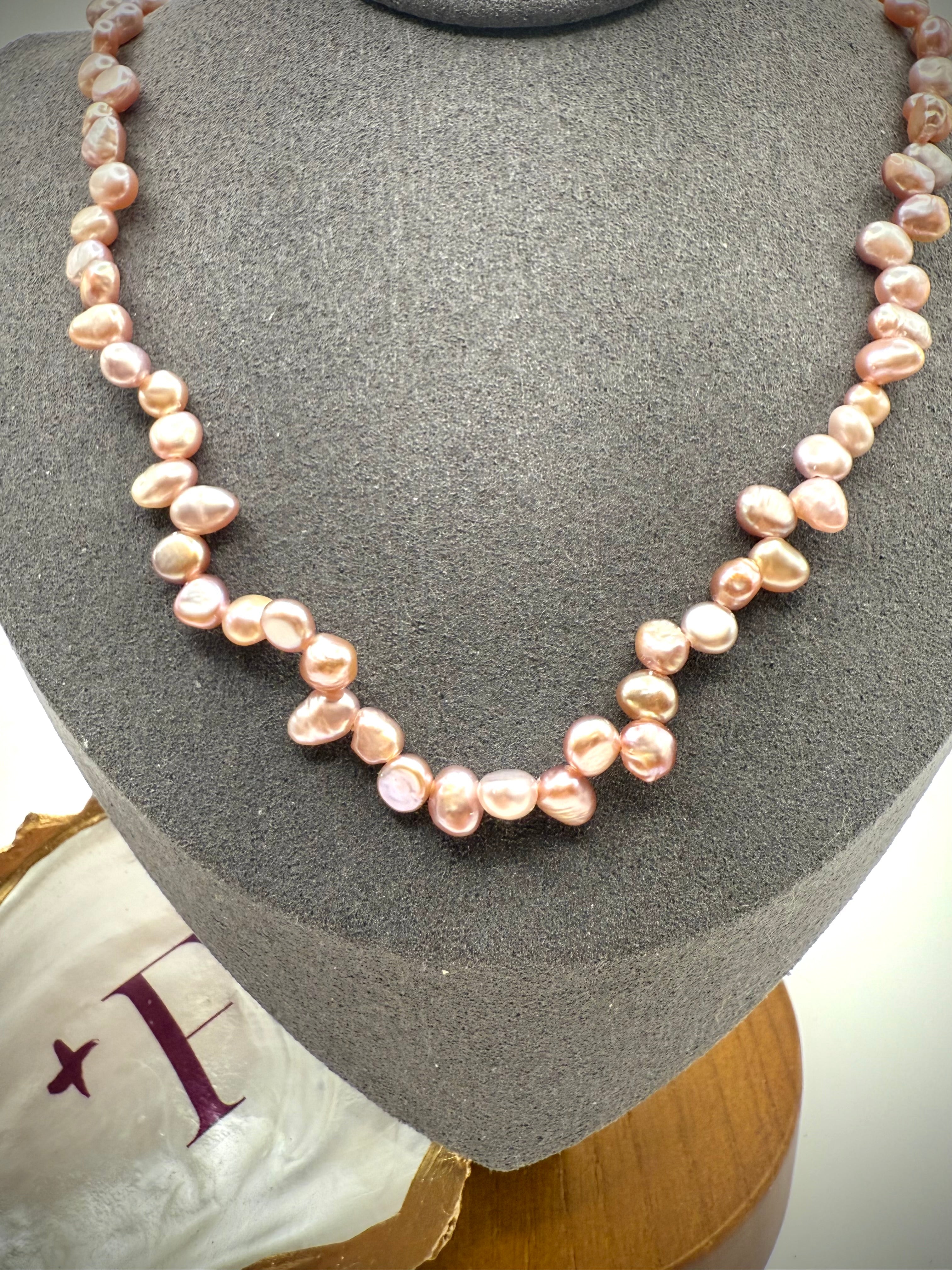 Pink Freshwater Pearl Necklace