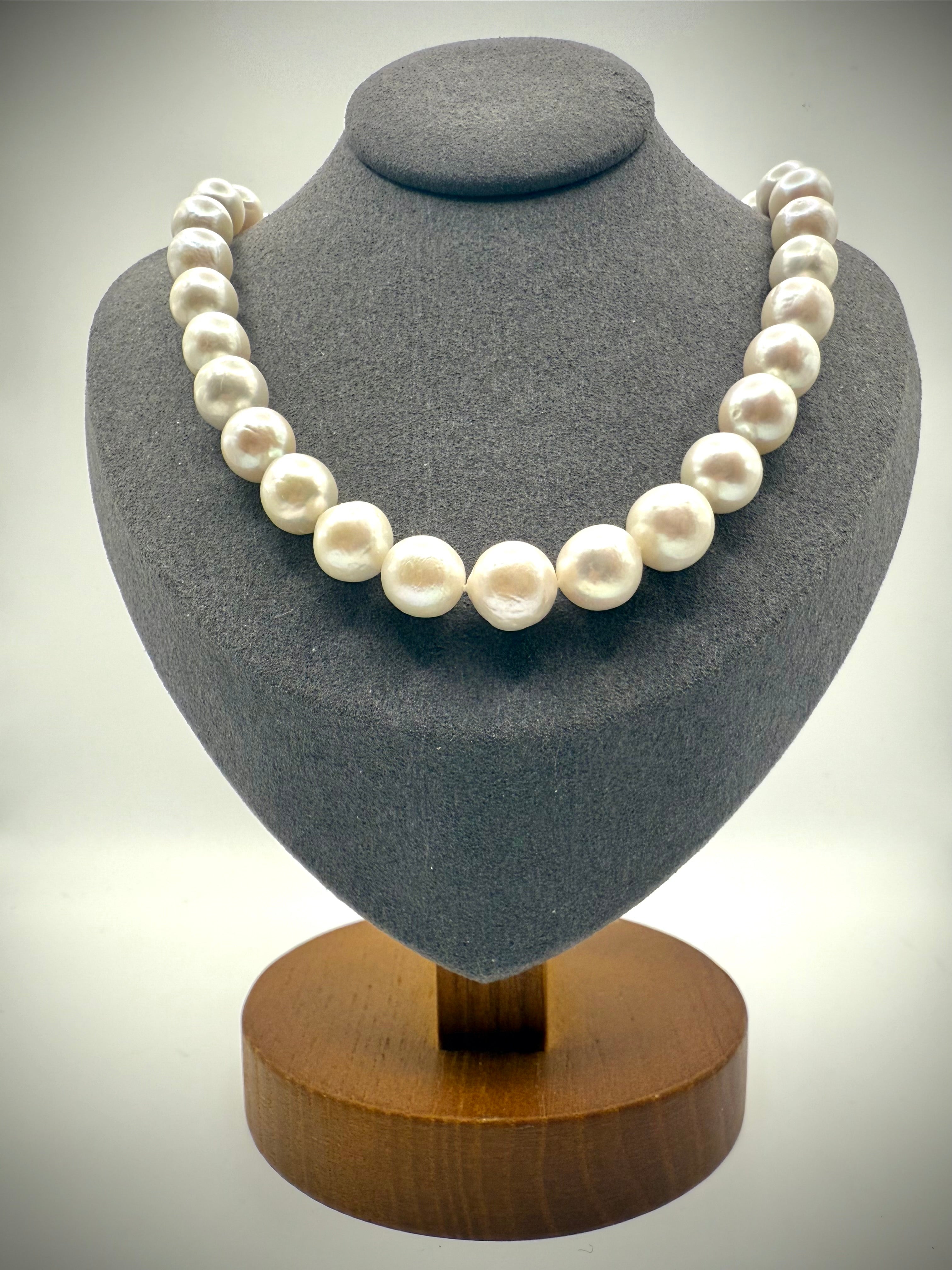 White Edison Pearl Necklace