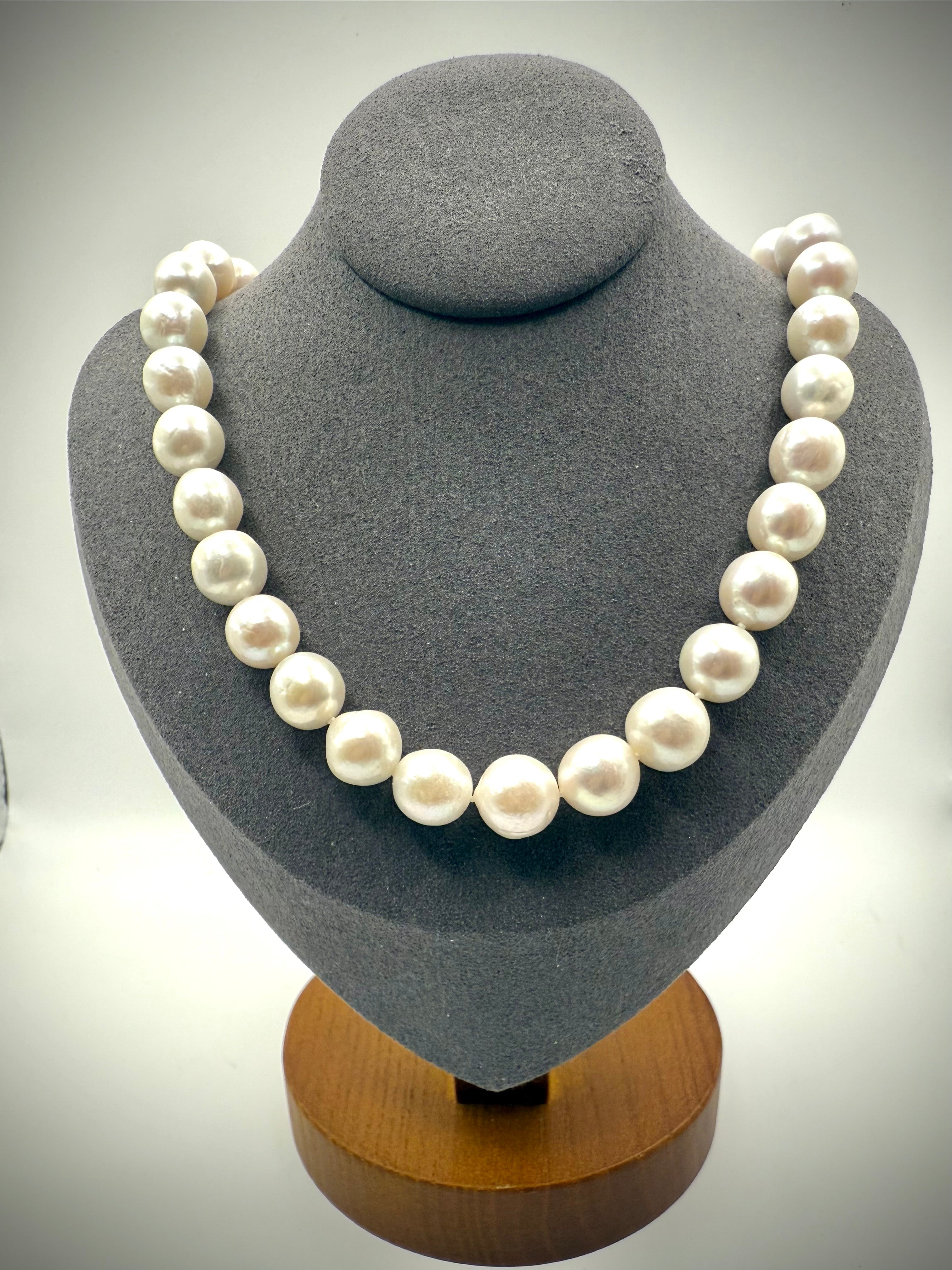 White Edison Pearl Necklace