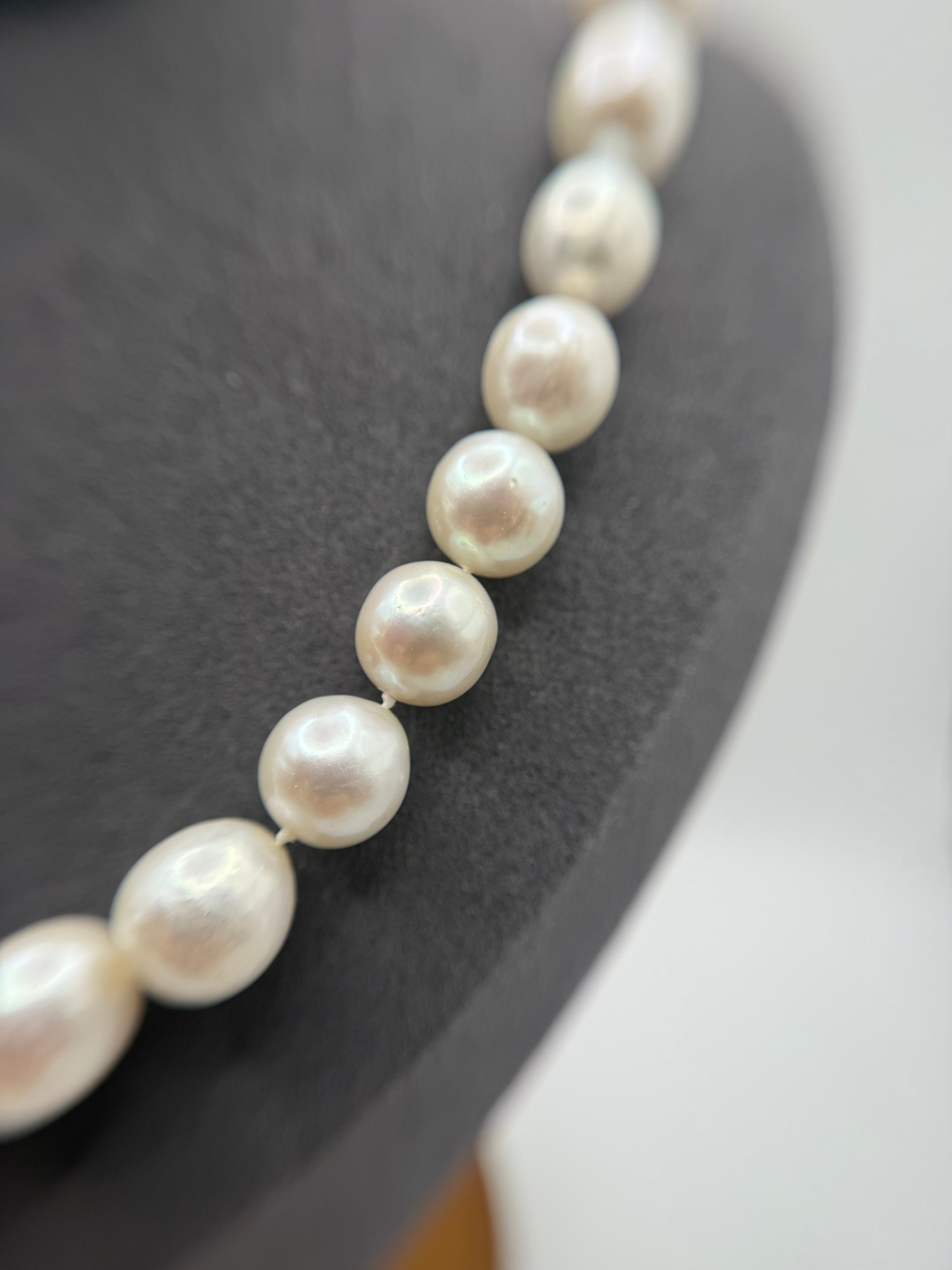 White Edison Pearl Necklace