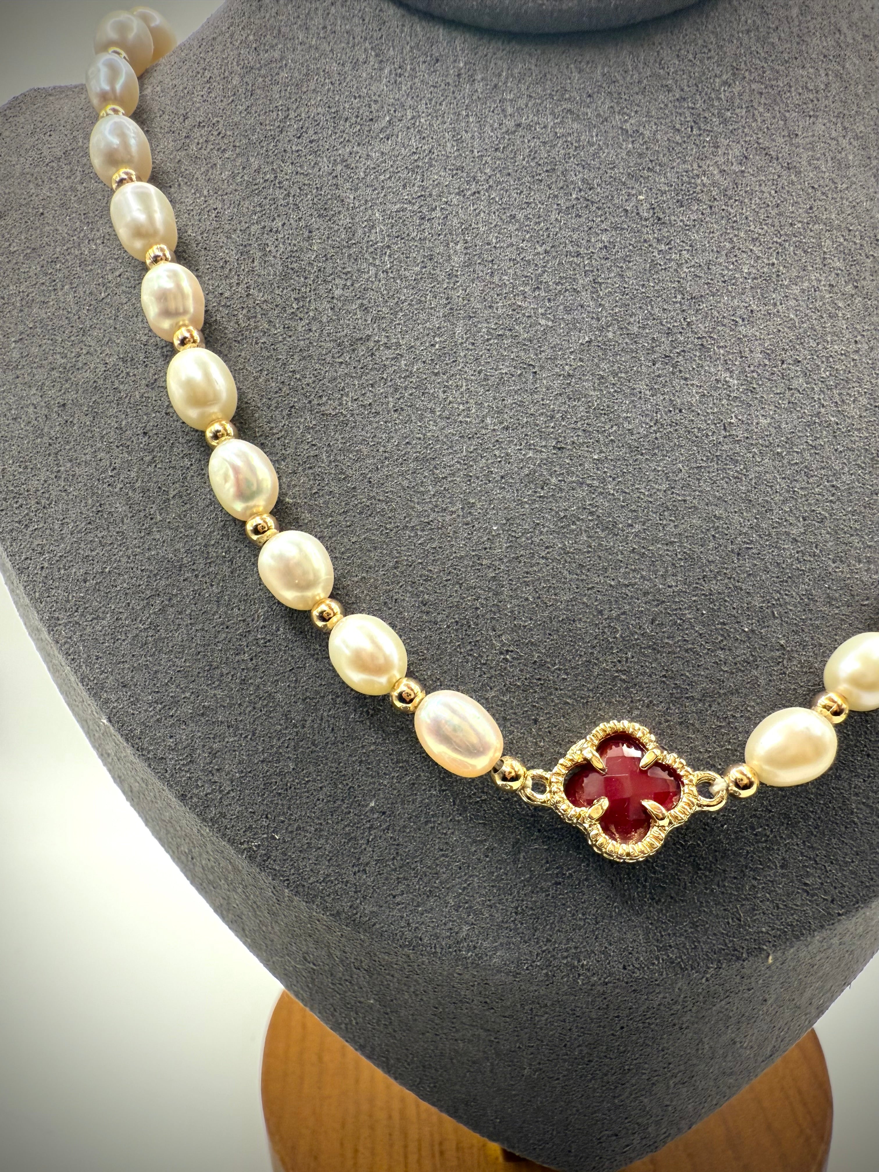 Freshwater Pearl Necklace and Bracelet