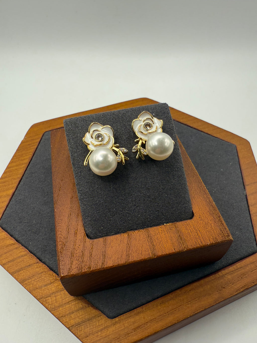 White Freshwater Pearl Earrings
