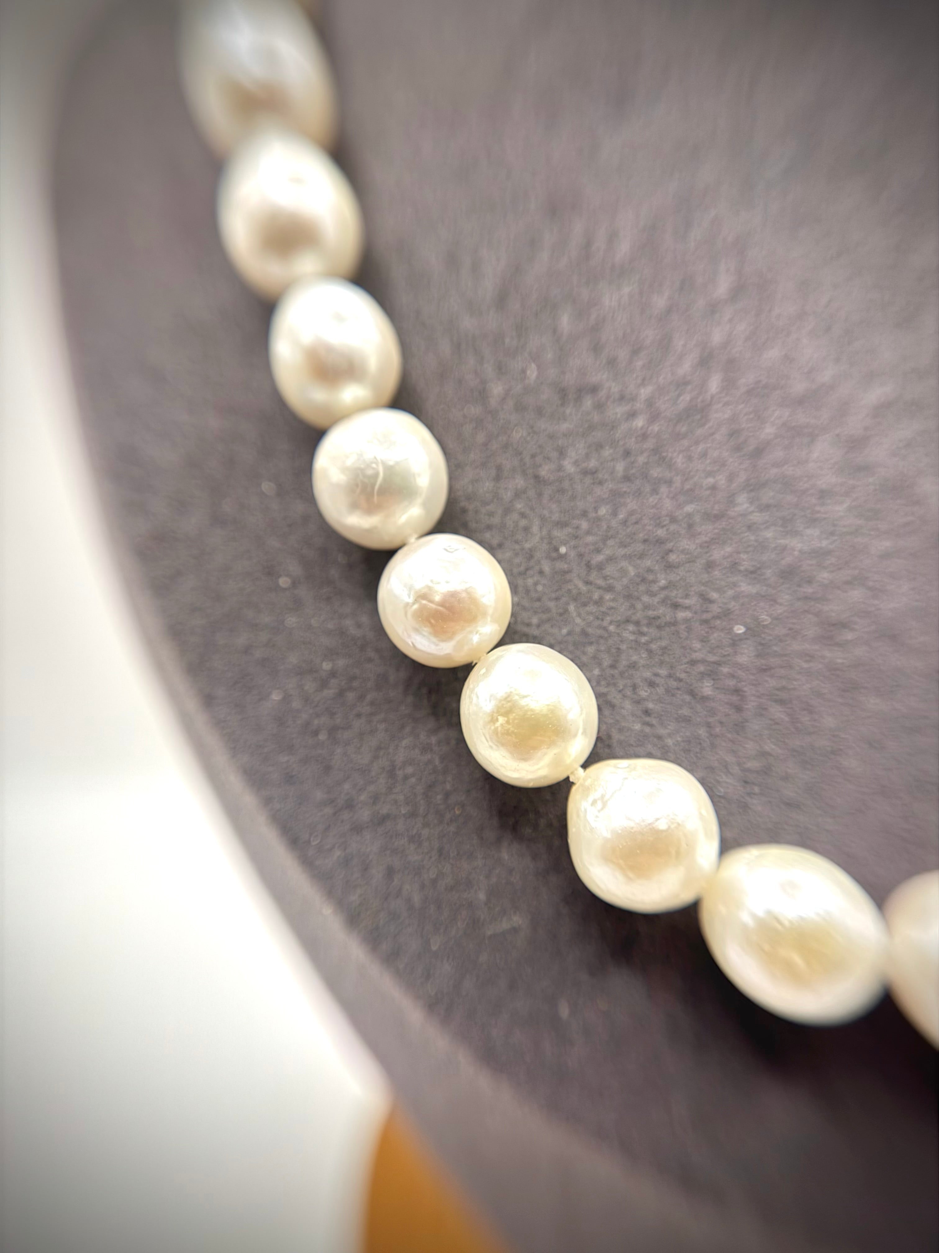 White Edison Pearl Necklace
