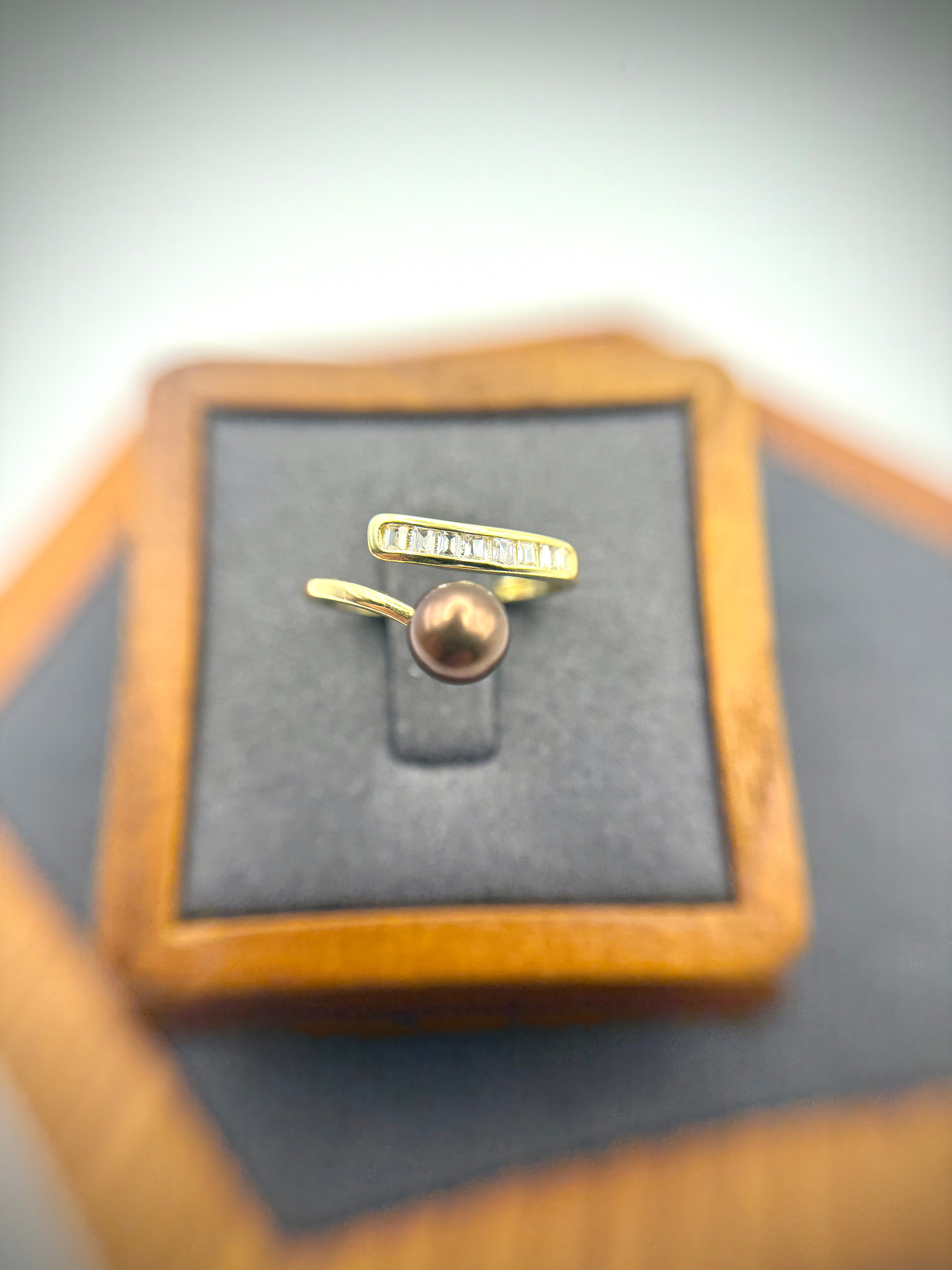 Bronze Freshwater Pearl Ring