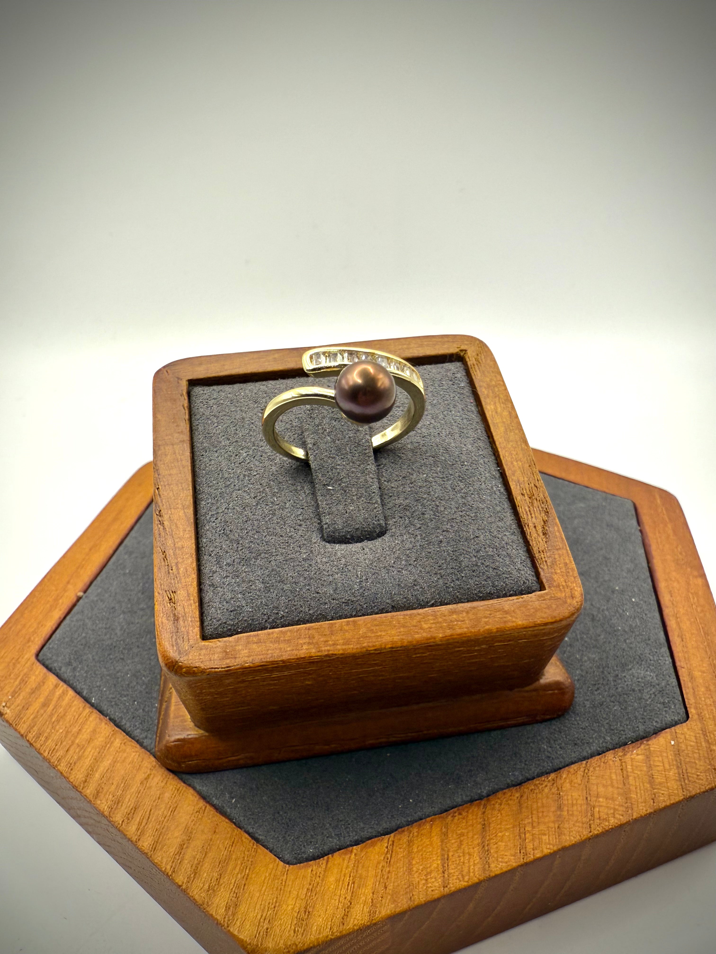 Bronze Freshwater Pearl Ring