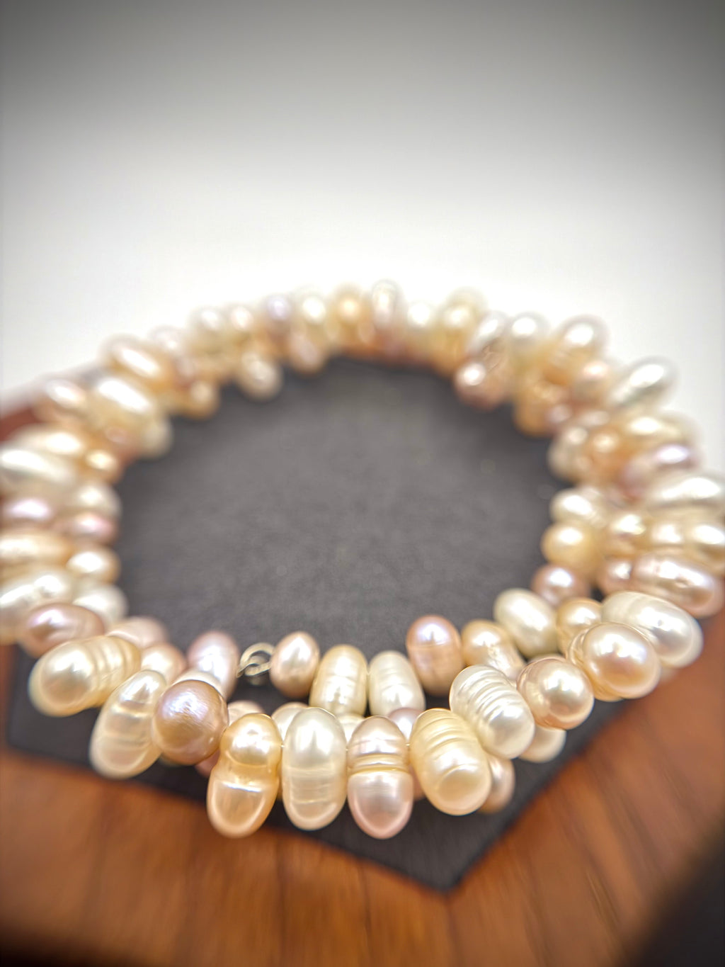 Pastel Double Layer Freshwater Pearl Bangle